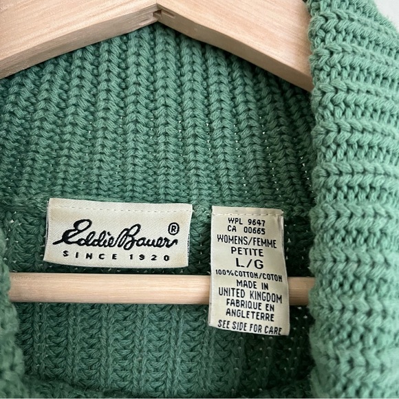 Vintage 80s Eddie Bauer heavyweight knit sweater - Picture 2 of 4